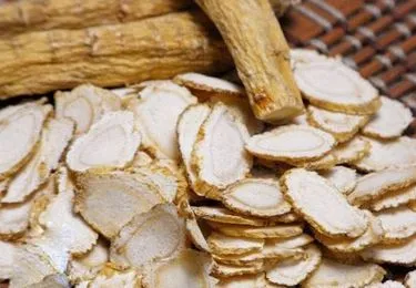 Dry ginseng slice